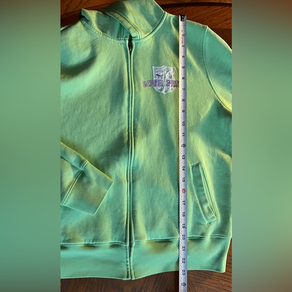 VS PINK ~ Green (Vintage) “Love Pink” Sweatshirt / Hoodie - Picture 14 of 15